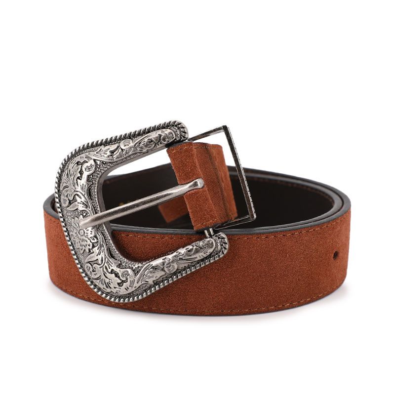 Ceinture en cuir cognac p924w Femme DEELUXE 74