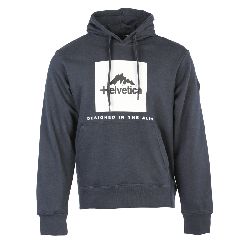 Sweatshirt pullover hoodies avec logo 07 azul Homme HELVETICA