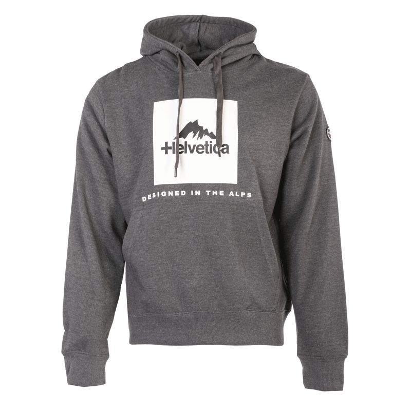 Sweatshirt pullover hoodies avec logo 07 azul Homme HELVETICA