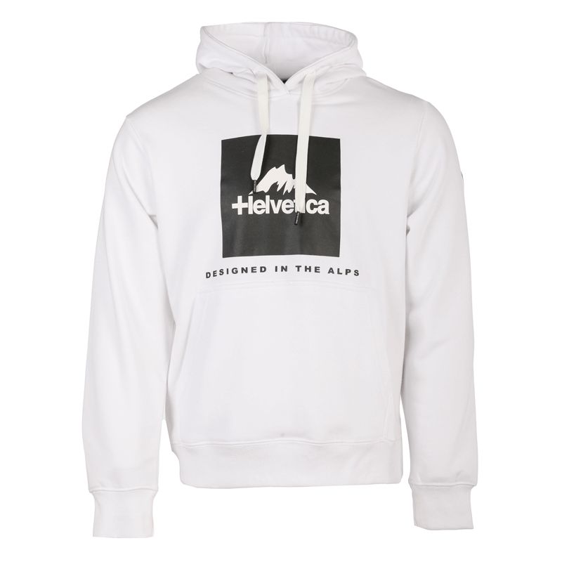 Sweatshirt pullover hoodies avec logo 07 azul Homme HELVETICA