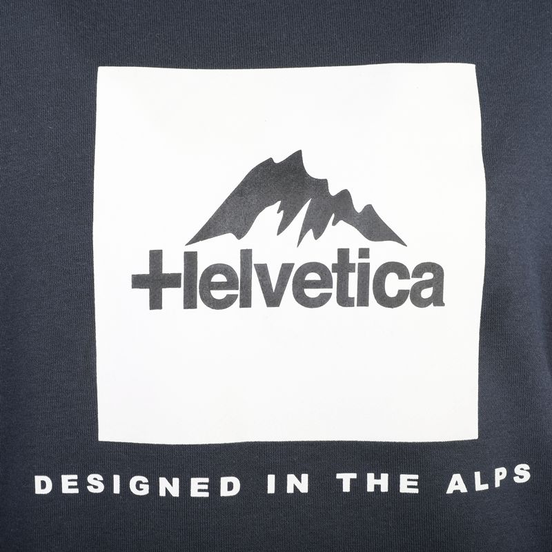 Sweatshirt roundneck avec logo 06 azul Homme HELVETICA