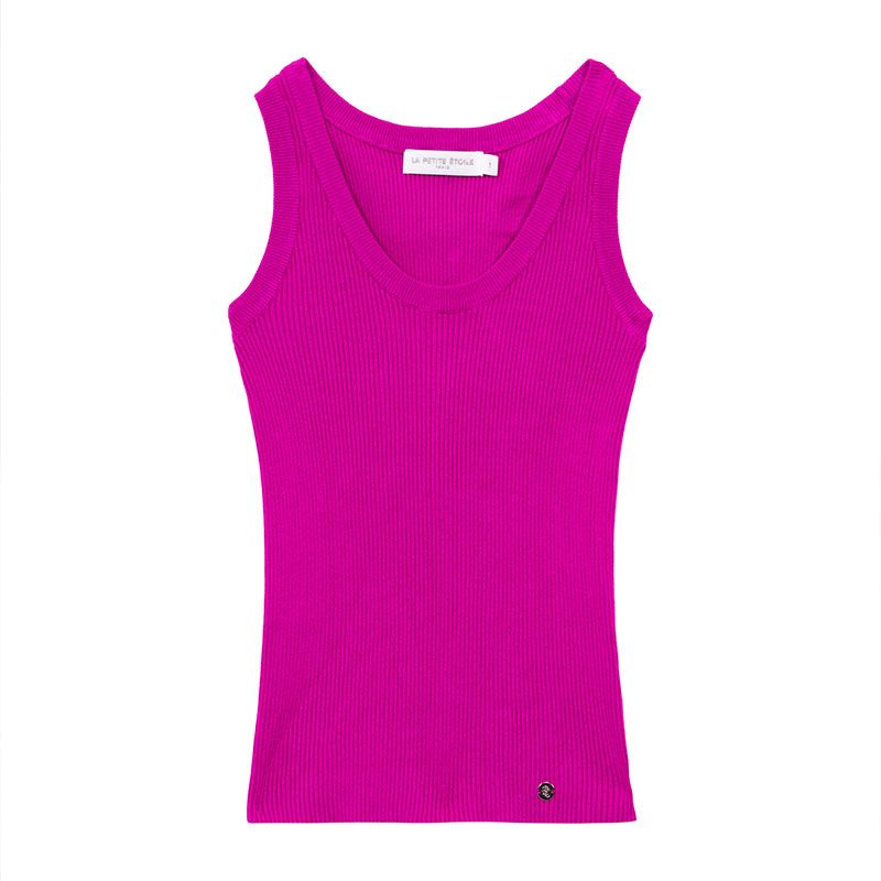 Haut sm maille fushia lorano Femme LA PETITE ETOILE