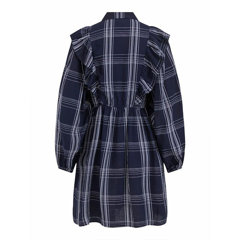 Robe vibobby l/s flounce dress /rx 14078328 Femme VILA