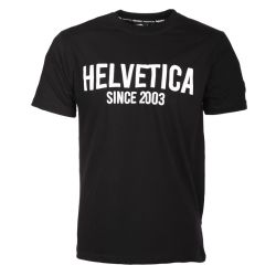 Tee shirt black manche courte avec logo 12 grenoble Homme HELVETICA Tee shirt black manche courte avec logo 12 grenoble Homme HELVETICA