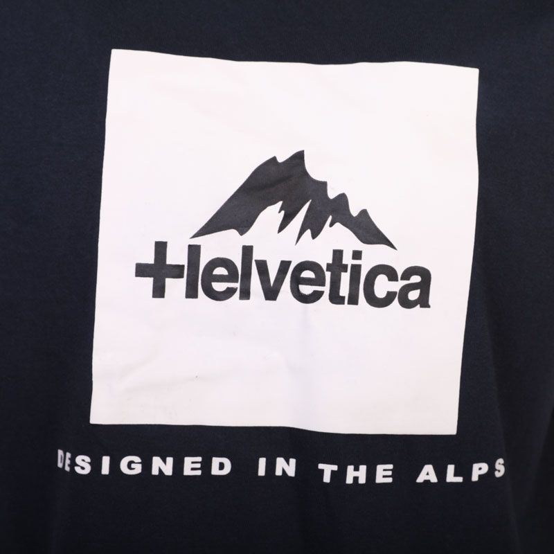 Tee shirt black manche courte avec logo 12 azul Homme HELVETICA