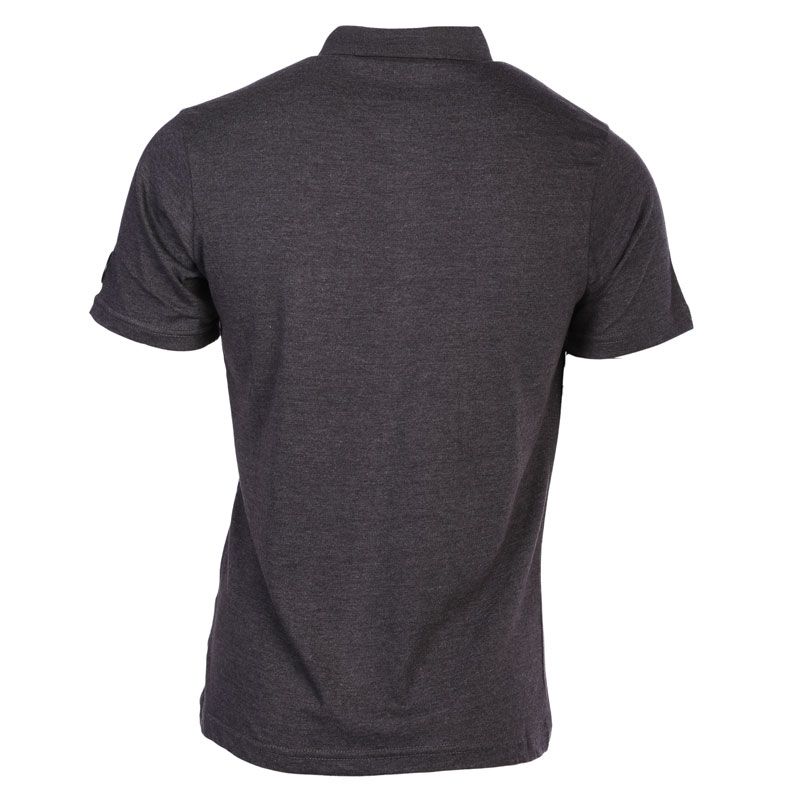 Polo dark grey manche courte avec logo 14 azul Homme HELVETICA