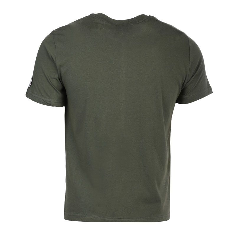 Tee shirt khaki manche courte avec logo 12 geneve Homme HELVETICA