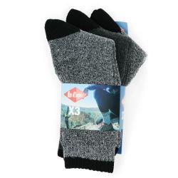 Chaussettes chaleur thermique vladislas 3 39-42/43-46 Homme LEE COOPER