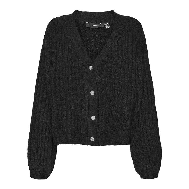 Cardigan black vmelya ls v-neck 10310898 Femme VERO MODA