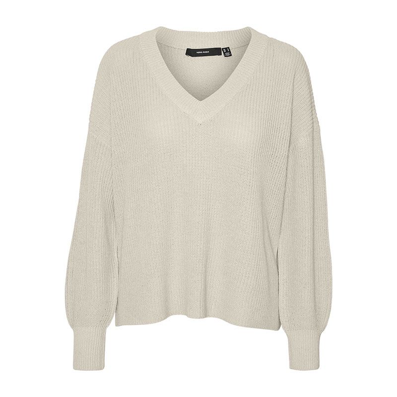 Pullover balsam green vmzia ls v-neck 10310648 Femme VERO MODA