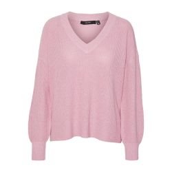 Pullover balsam green vmzia ls v-neck 10310648 Femme VERO MODA