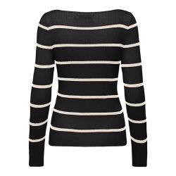 Pull black onlibi ls rib boatneck 15324644 Femme ONLY