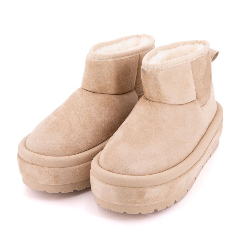 Bottine courte fourree lindy tissu contour du 37 au 41 Femme BURTON OF LONDON