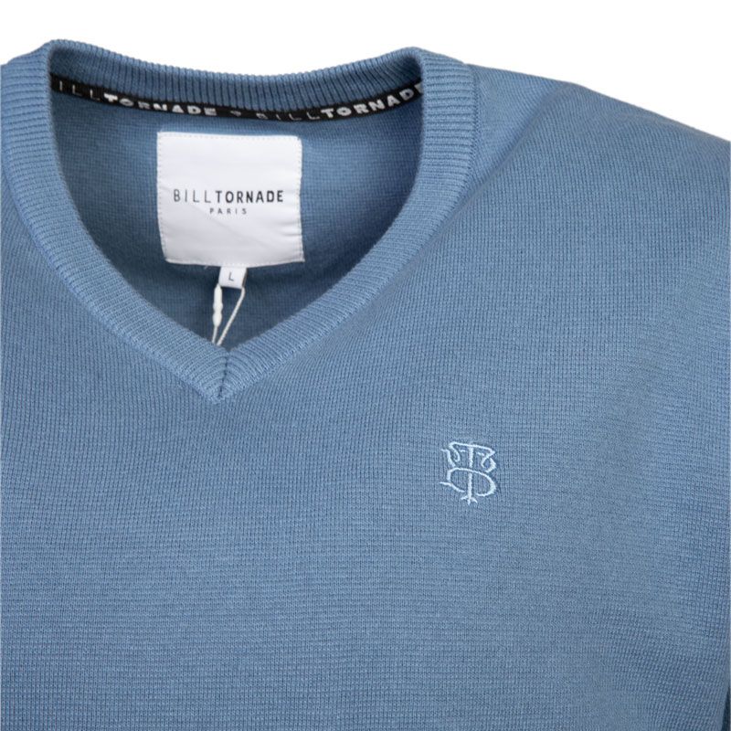 Pull col v milano 10838 Homme BILL TORNADE