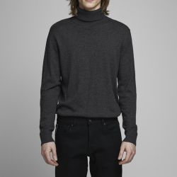 Pull fin col roulé coton mélangé Homme JACK & JONES Pull fin col roulé coton mélangé Homme JACK & JONES