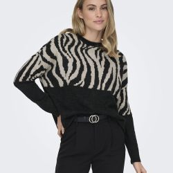 Pull ml pirate black onljade zebra ls o-neck 15324454 Femme ONLY Pull ml pirate black onljade zebra ls o-neck 15324454 Femme ONLY