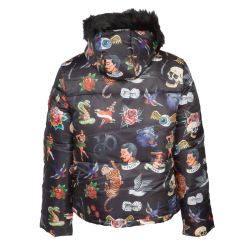 Doudoune bonny/mc courte capuche fourrureFemme VON DUTCH Doudoune bonny/mc courte capuche fourrureFemme VON DUTCH