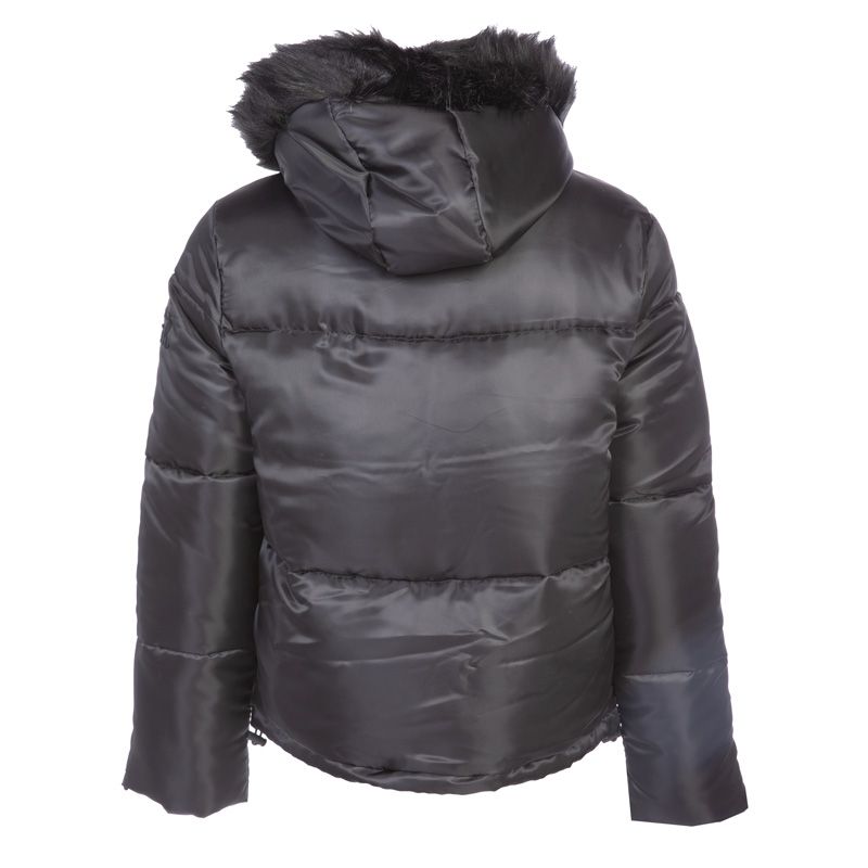 Doudoune bonny/nr courte capuche fourrure Femme VON DUTCH