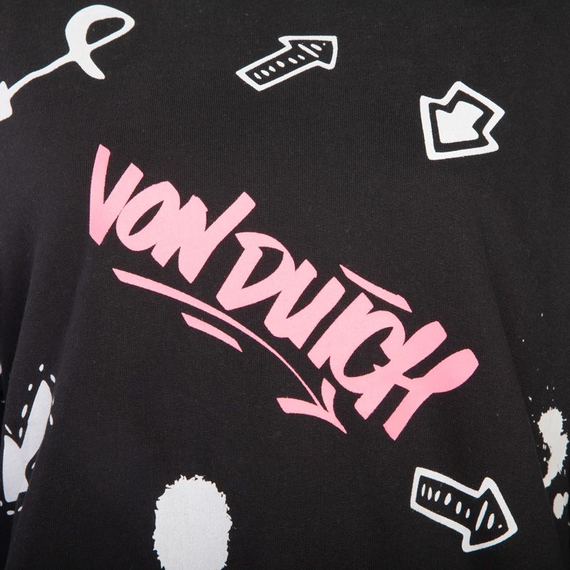 Sweat crop top tok/nr Femme VON DUTCH