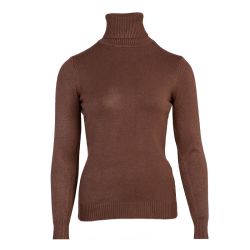 Pull col roulé laine et cachemire Femme BELLE FEMME