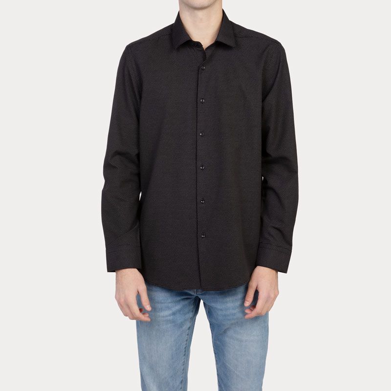 Chemise imprimee noire albert Homme JEAN-LOUIS SCHERRER