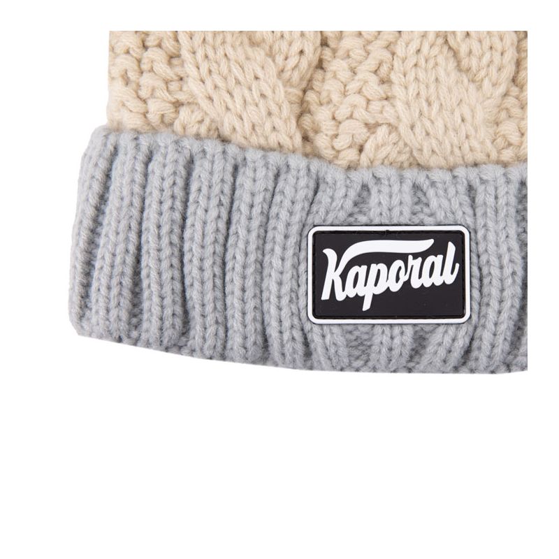 Bonnet tricolore pompon isaya Homme KAPORAL Bonnet tricolore pompon isaya Homme KAPORAL