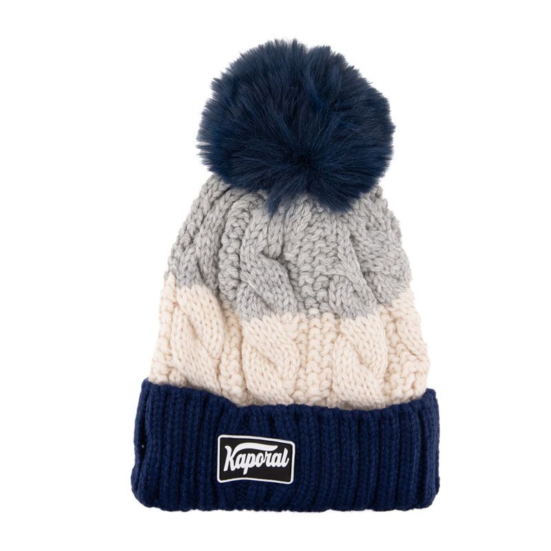 Bonnet tricolore pompon isaya Homme KAPORAL