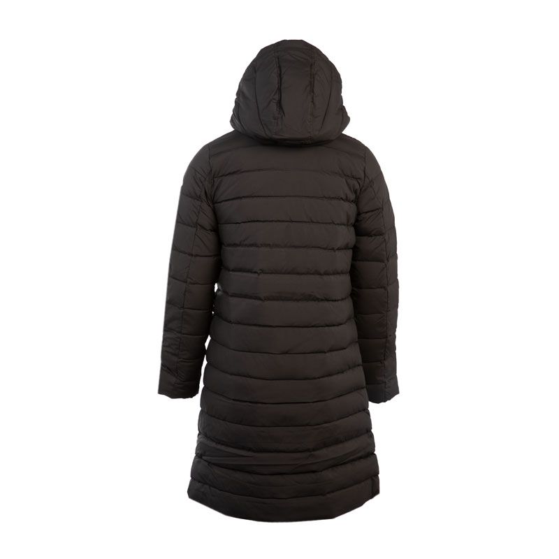 Doudoune longue capuche soft coat black spoutnic 2 Femme PYRENEX