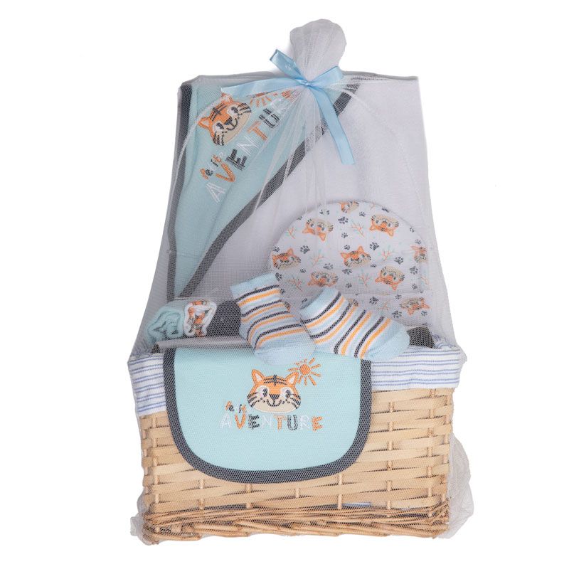 Coffret panier tk12270 bleu Bébé TOM & KIDDY