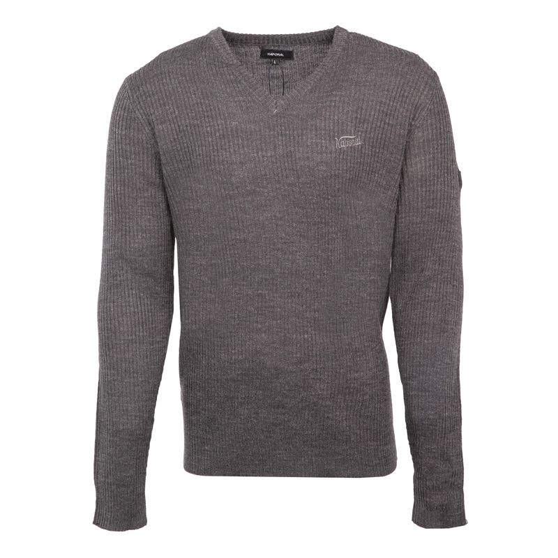 Pull col v davis Homme KAPORAL