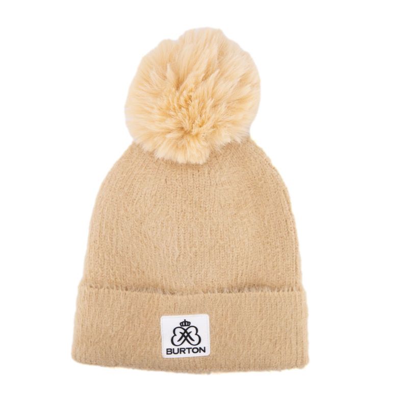 Bonnet fourre cotele avec pompon kadija Femme BURTON OF LONDON