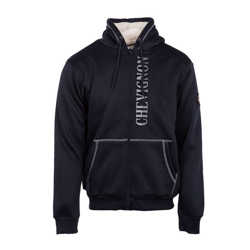 Hoodie full zip fourre olive Homme CHEVIGNON