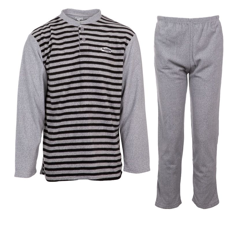 Pyjama polaire raye colbert Homme REDSKINS