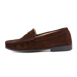 MOCASSIN 97 158 CROUTE VELOUR 448 MARRON FONCE T36-41 MOCASSIN 97 158 CROUTE VELOUR 448 MARRON FONCE T36-41