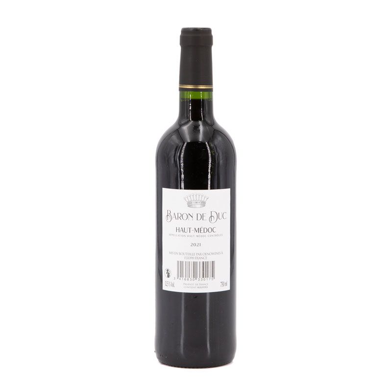 Aoc haut medoc rouge 2021 baron de duc ar13387 Mixte OENOWINIS