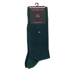 Chaussette th homme dark green sock 2p irregular herringb, 39/46 Homme TOMMY HILFIGER Chaussette th homme dark green sock 2p irregular herringb, 39/46 Homme TOMMY HILFIGER