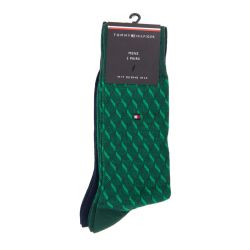 Chaussette th homme dark green sock 2p 3d graphic, 39/46 Homme TOMMY HILFIGER Chaussette th homme dark green sock 2p 3d graphic, 39/46 Homme TOMMY HILFIGER