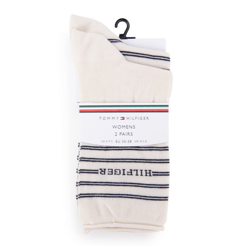 Chaussette th femme pinksock 2p logo stripe, 39/42 Femme TOMMY HILFIGER Chaussette th femme pinksock 2p logo stripe, 39/42 Femme TOMMY HILFIGER