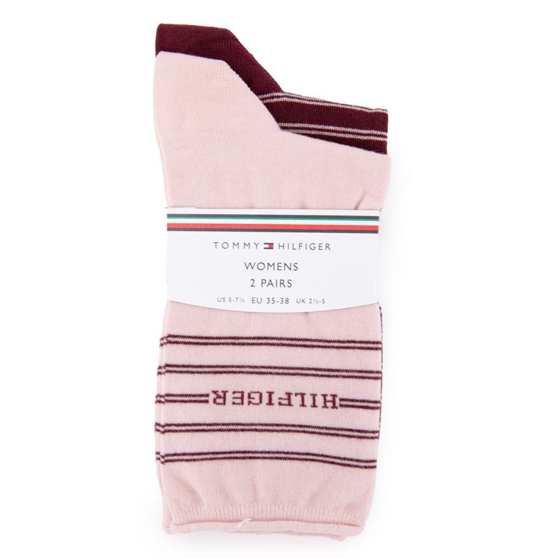 Chaussette th femme pinksock 2p logo stripe, 39/42 Femme TOMMY HILFIGER Chaussette th femme pinksock 2p logo stripe, 39/42 Femme TOMMY HILFIGER