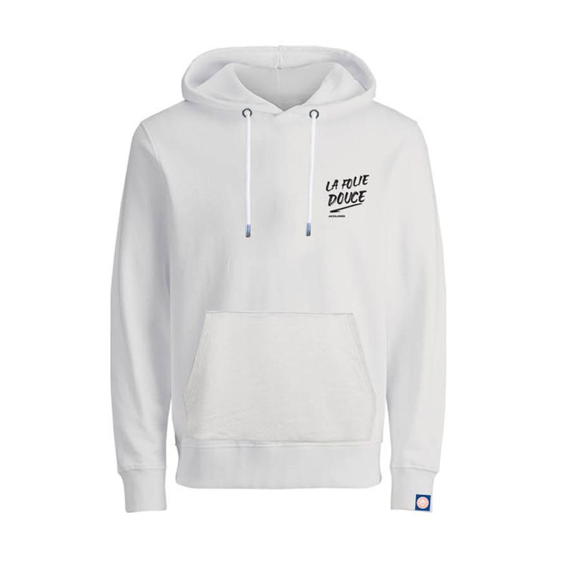 Sweat capuche jorgraff cloud dancer 12275520 4237 Homme JACK & JONES