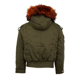 Blouson capuche fourrure noir ww603 Homme THE NEW DESIGNERS