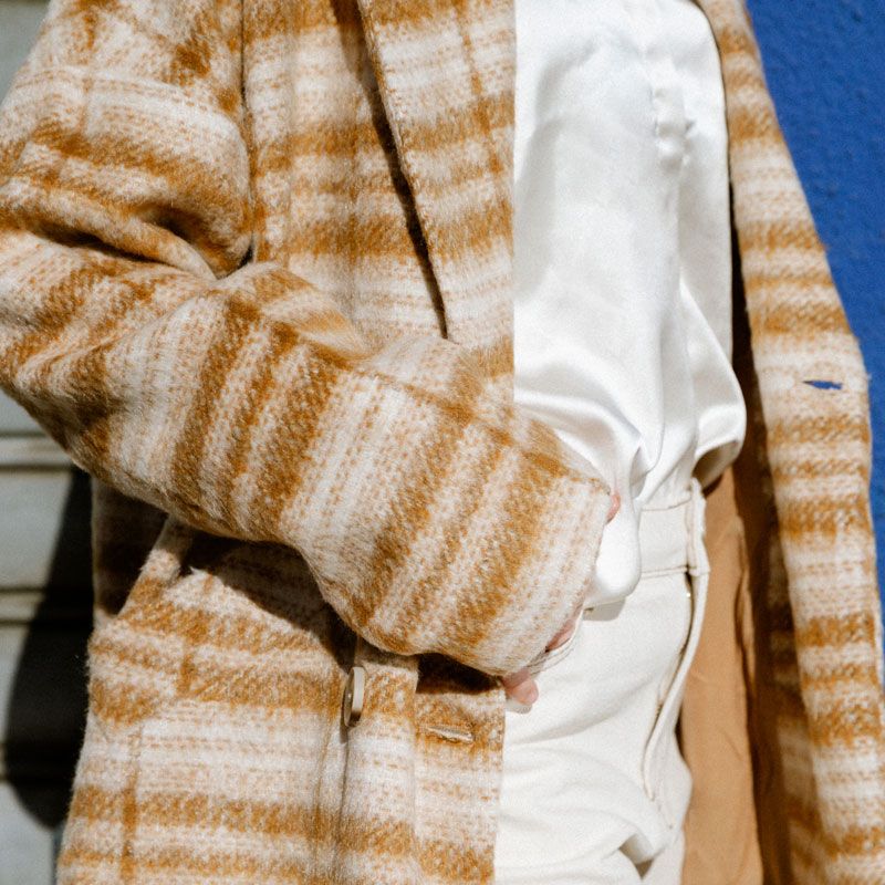 Manteau erman beige Femme LA PETITE ETOILE