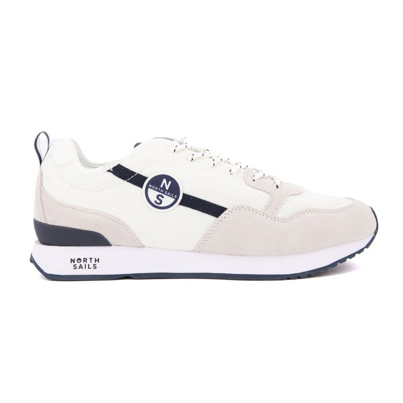 BASKET OFF WHITE-NAVY HORIZ P 007 24SS T40/46