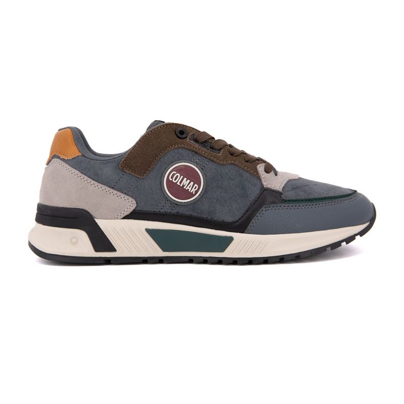 Basket gray-chocolate-forest green dalton c 069 24aw t40/45 Homme COLMAR