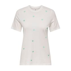 Tee shirt onlhumble cloud dancer heart dirds eg15344183 4276 Femme ONLY Tee shirt onlhumble cloud dancer heart dirds eg15344183 4276 Femme ONLY