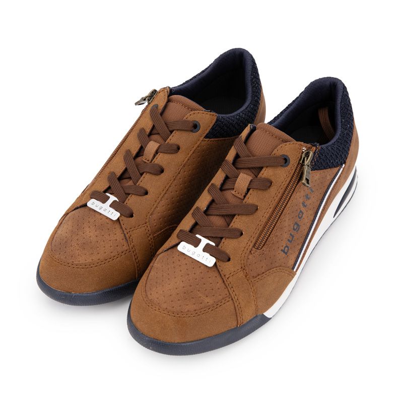 Basket cognac/dark blue 325-a3809-5069 t40/46 Homme BUGATTI Basket cognac/dark blue 325-a3809-5069 t40/46 Homme BUGATTI