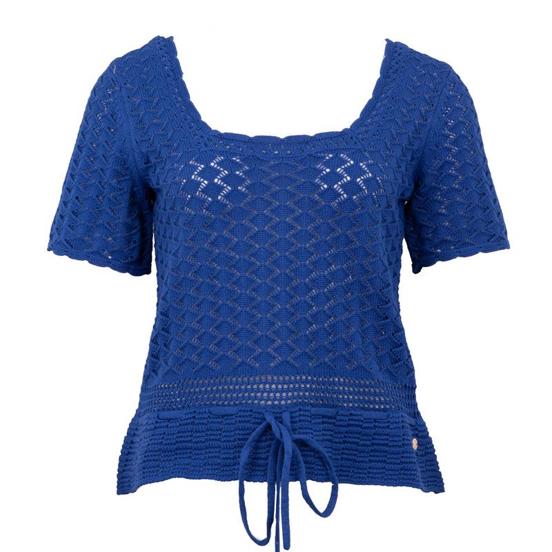 Haut m/c bleu mayla Femme LA PETITE ETOILE