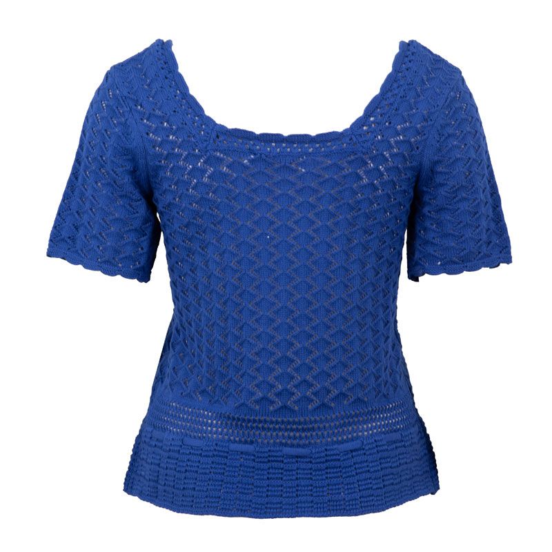 Haut m/c bleu mayla Femme LA PETITE ETOILE