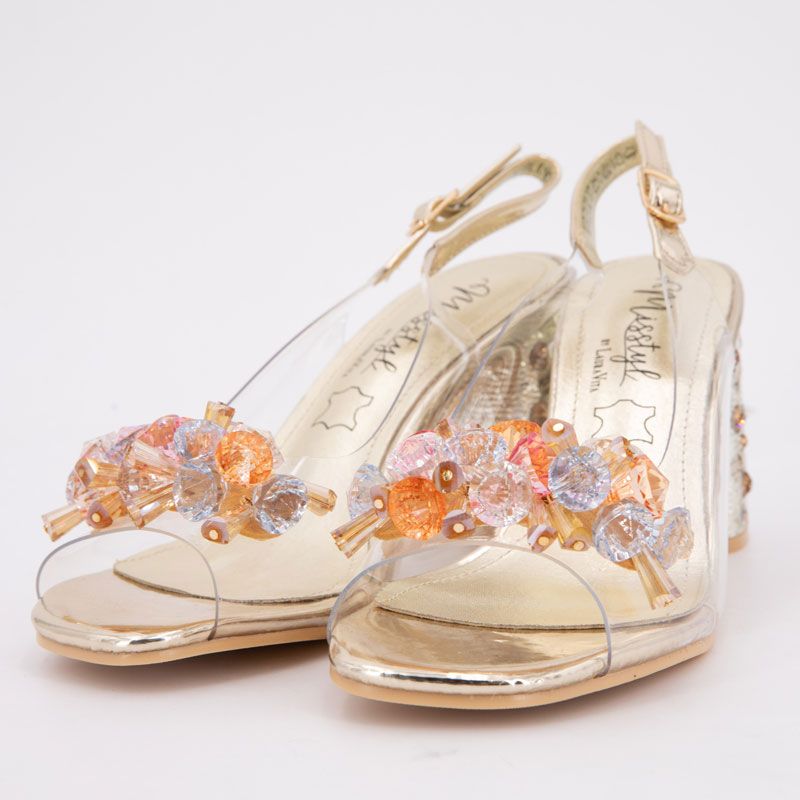 Sandale a talon marlen02 or 35/41 Femme LAURA VITA