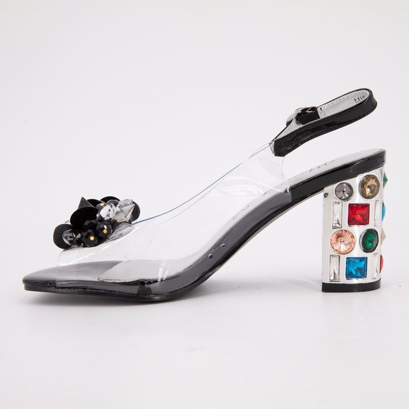 Sandale a talon missy01 noir 35/41 Femme LAURA VITA